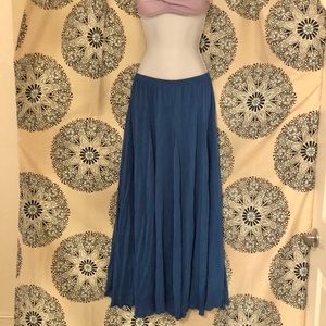 Blue maxi skirt